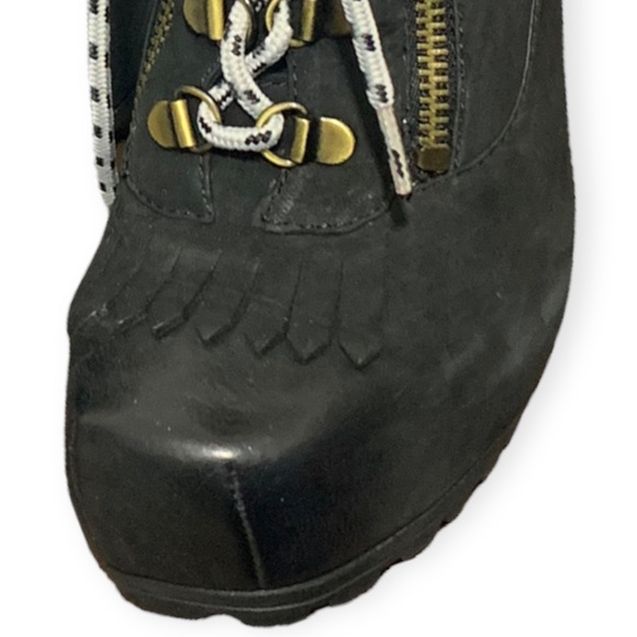 NEW‎ Boutique 9 Lace up stiletto heel platform ankle boots . Sz 9.5 Leather - Picture 12 of 12